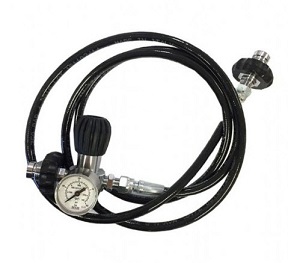 Dekanteringslange 2m 300 bar O2 m/INOXmanometer